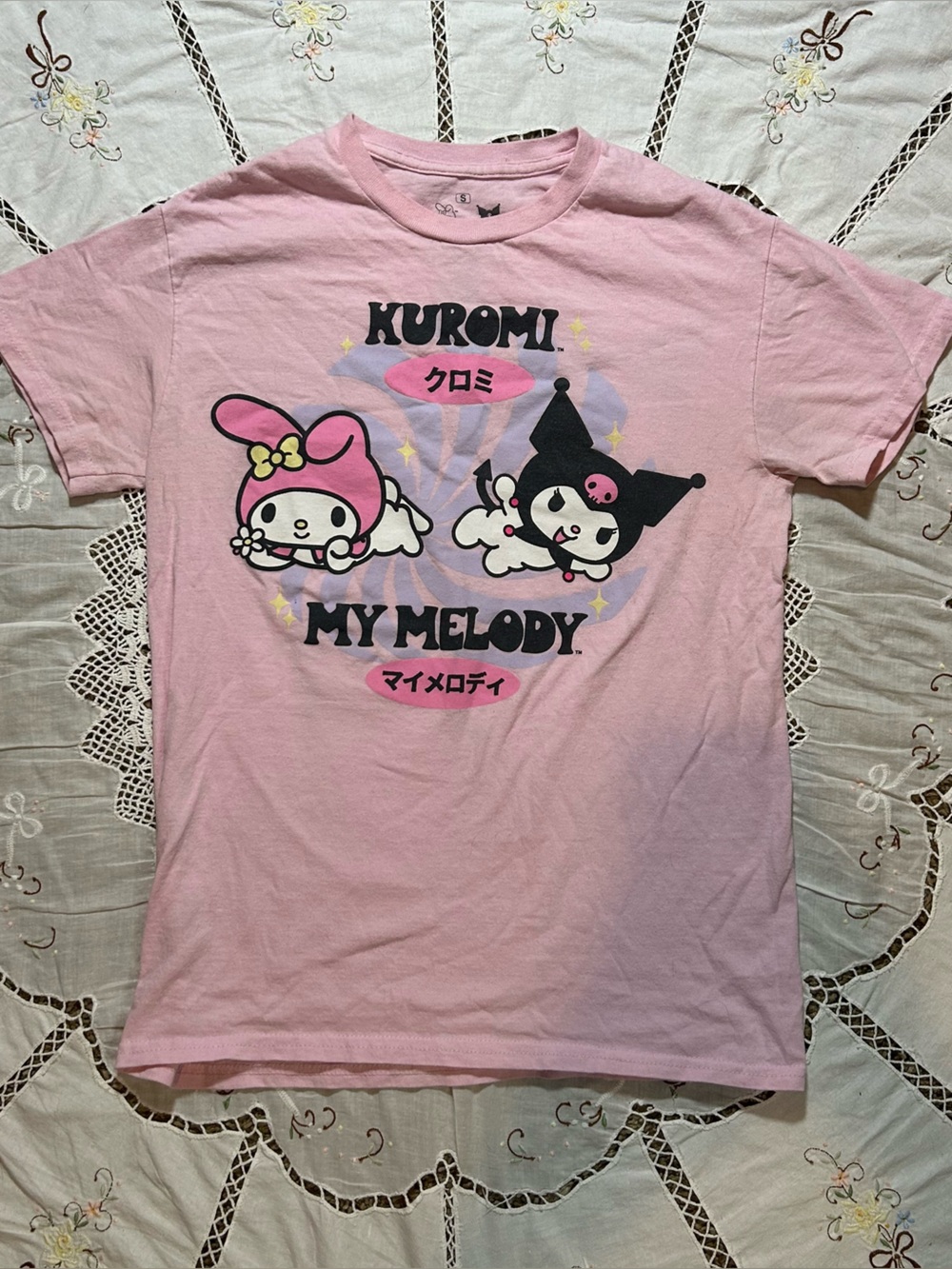 Womens Baby Pink Sanrio Tee